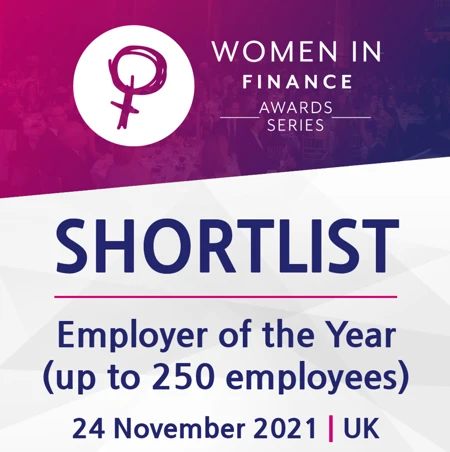 We've been shortlisted for the Women in Finance Awards 2021!