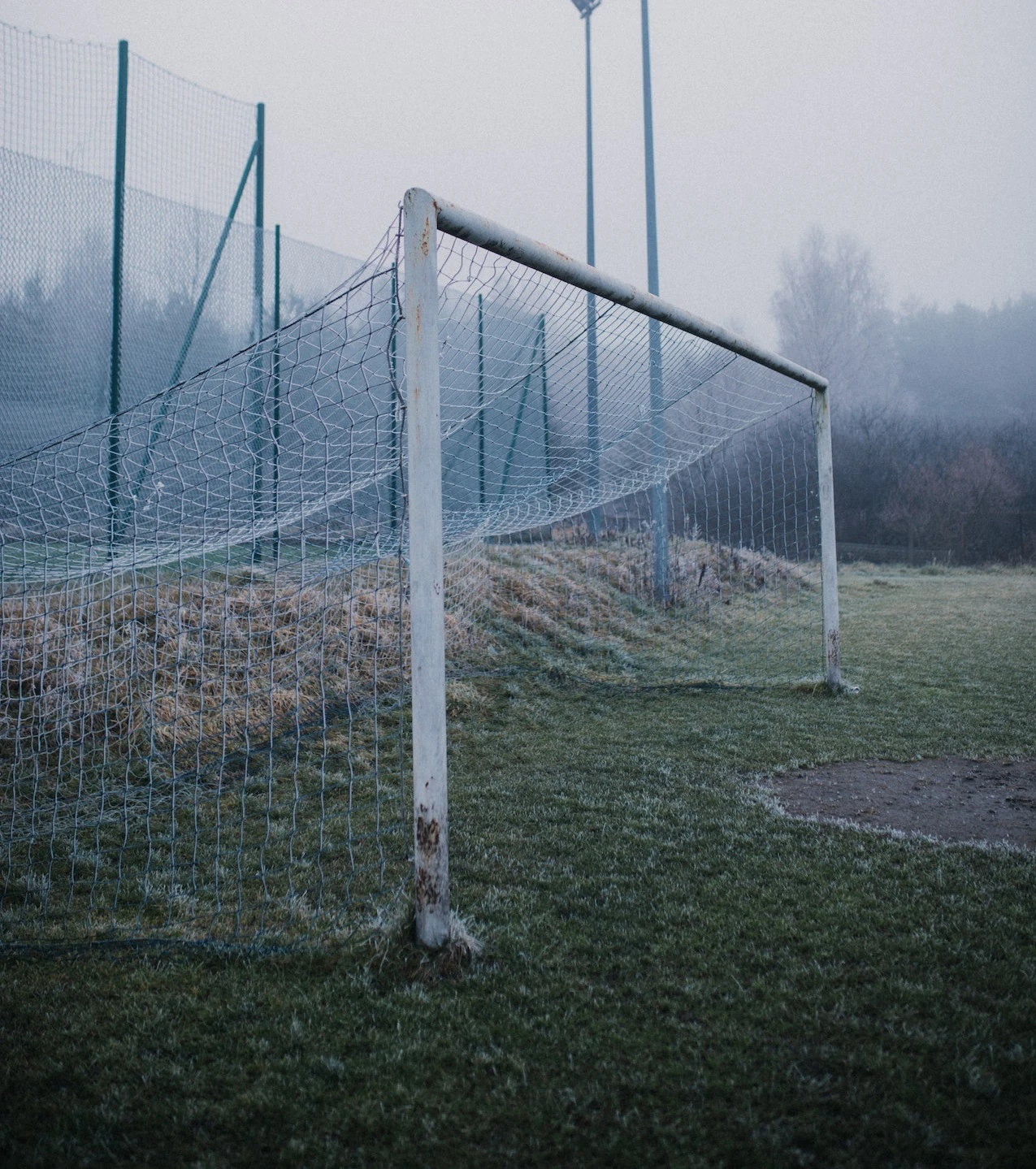 Goalposts on a local football pitch