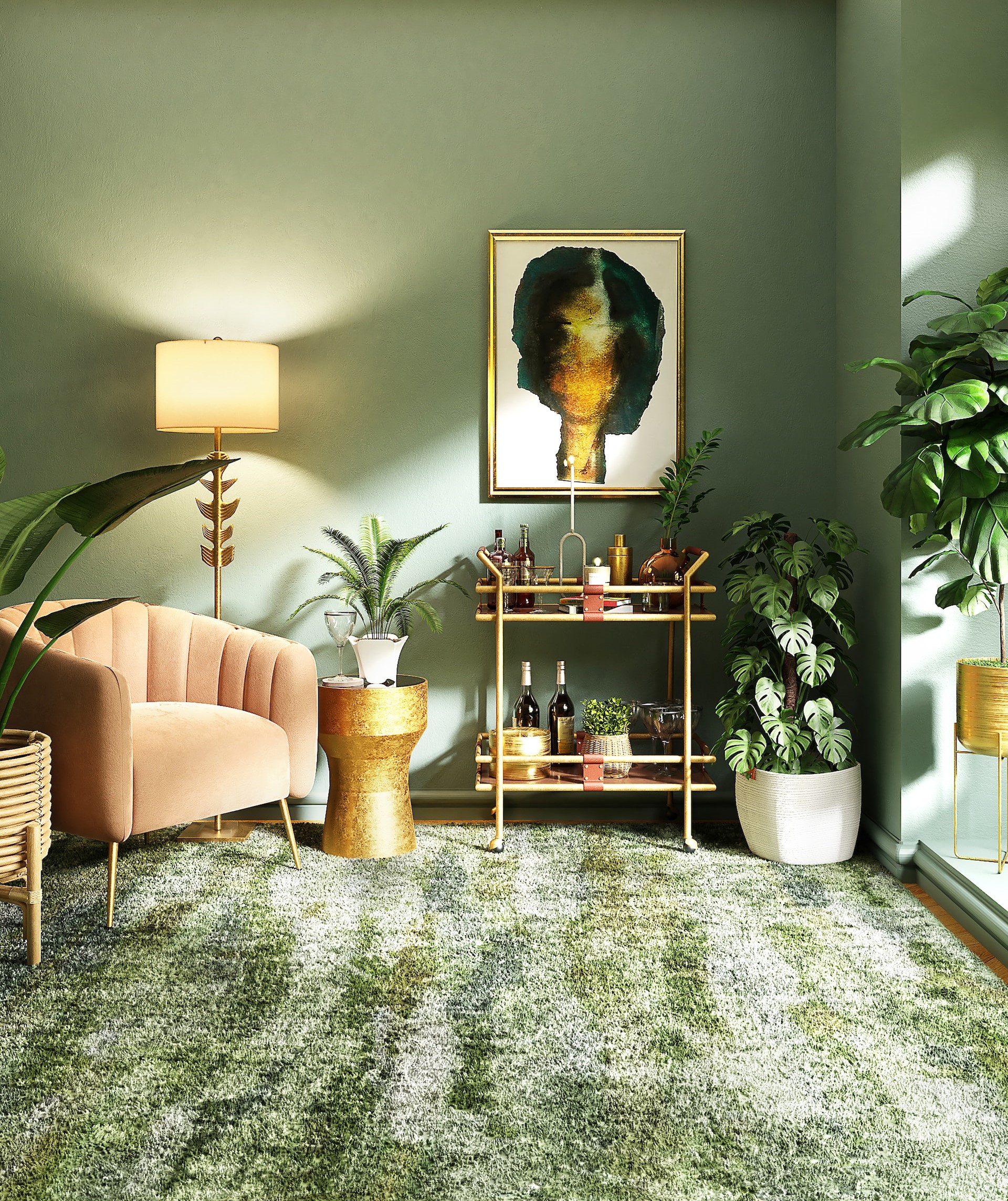 Living-room-design-ideas-Eco-style-interior-trends-2017-modern -living-room-living-room-decor | Saloni
