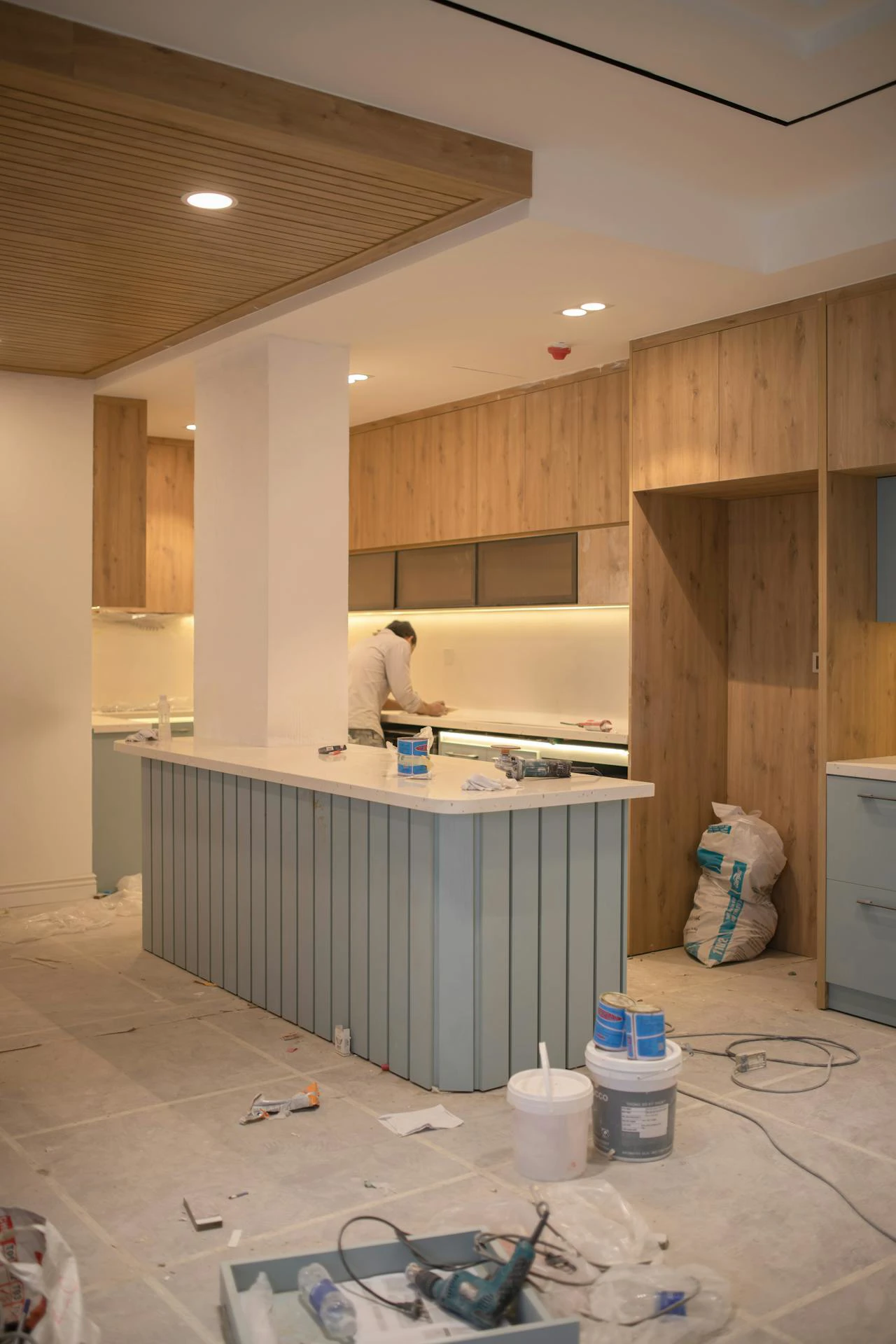 kitchen being remodelled