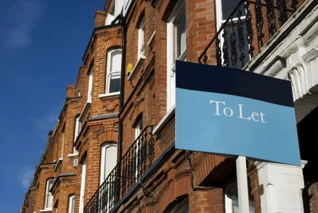 Townhouses with To Let sign