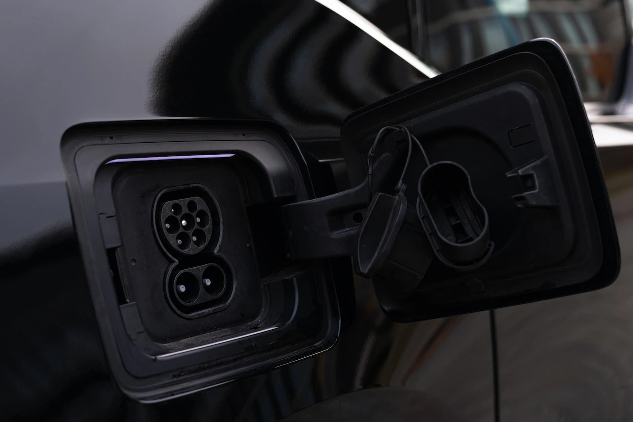 Close up of Car Charging Outlet
